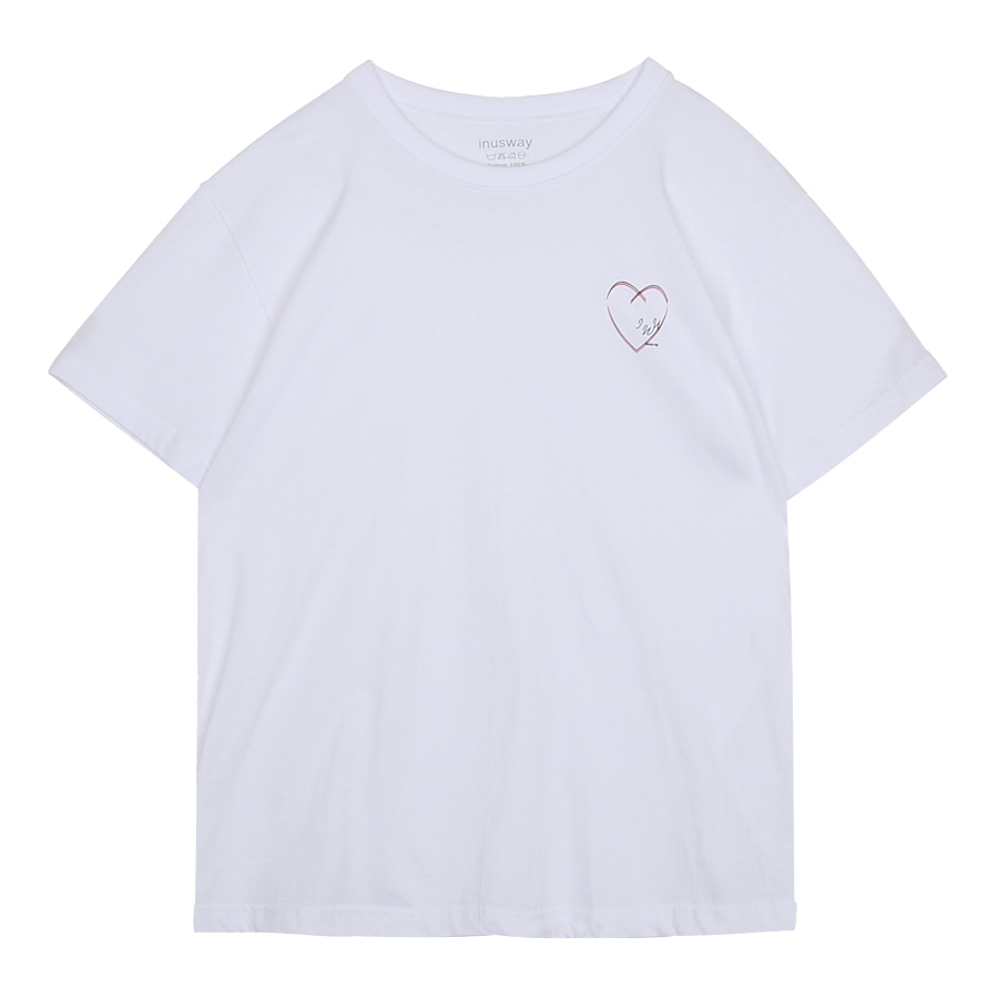 iuw0040 love sketch T-shirt (white)