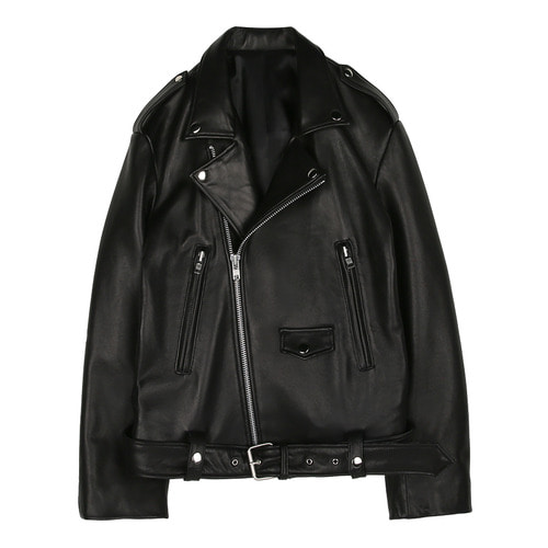 iuw185 leather jacket (black)