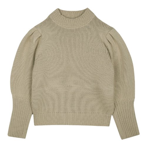 iuw548 puff long sleeve knit (beige)