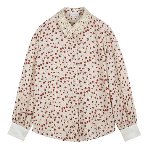 iuw643 rosy flower blouse (ivory)