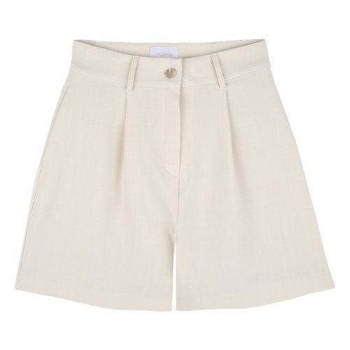 iuw777 summer wide short pants (light beige)