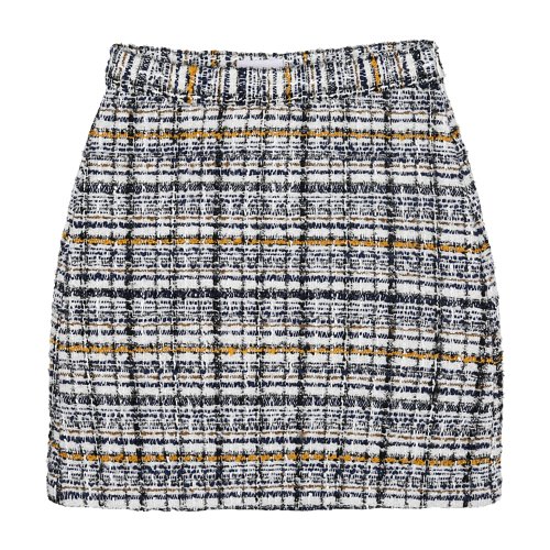 iuw825 tweed shorts skirt (yellow)