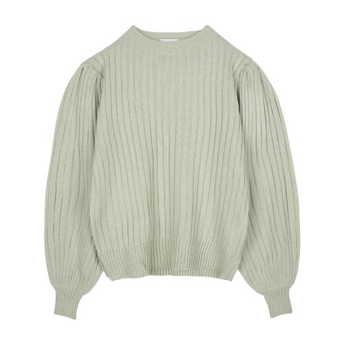 iuw831 puff knit (light mint)