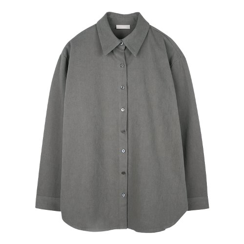 iuw846 overfit winter shirts (charcoal)
