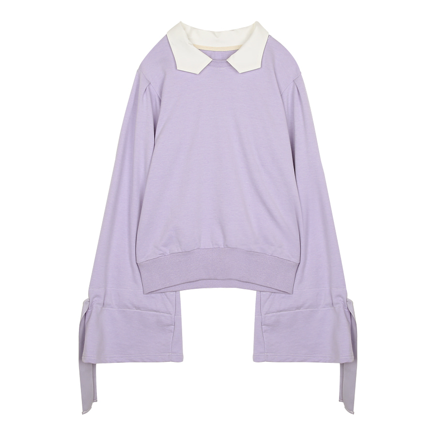 iuw0062 collared sweatshirt (purple)
