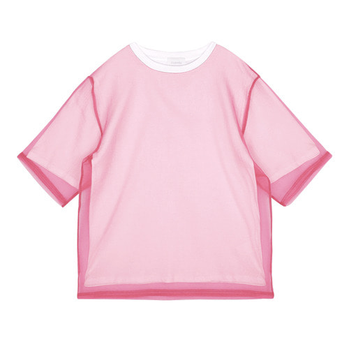 iuw0088 neon_mesh T-shirt (pink)