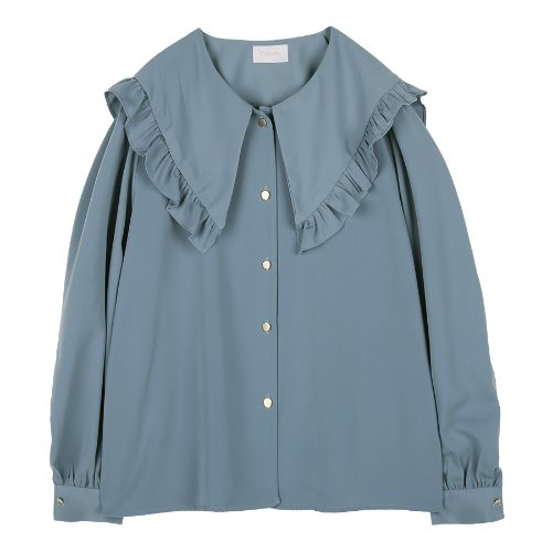 iuw231 big-collar frill blouse (sora)