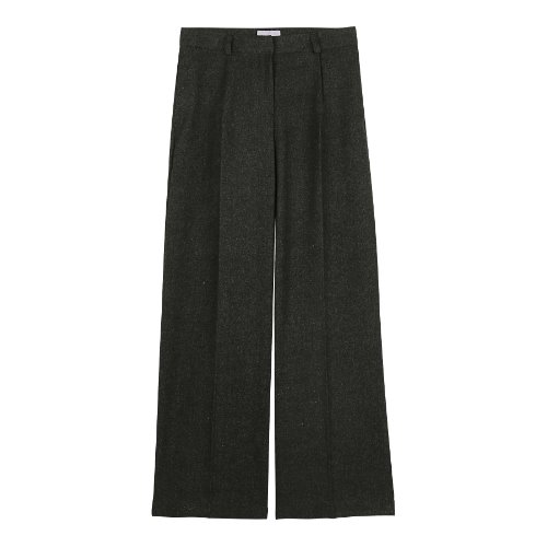 iuw193 wide wool slacks (black)