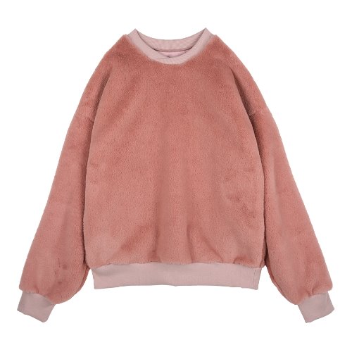 iuw220 mink fur sweatshirts (pink)