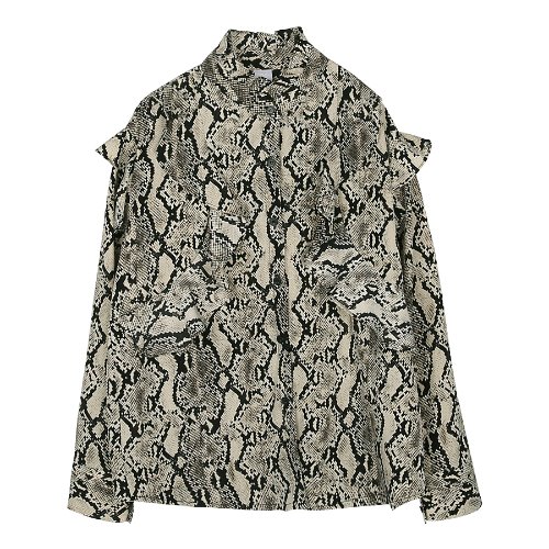 iuw300 phyton skin printed blouse