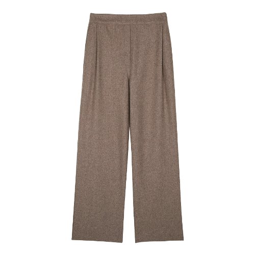 iuw255 stright fit slacks (brown)