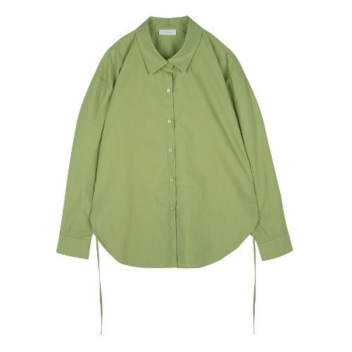 iuw337 Tie-waist shirts (green)