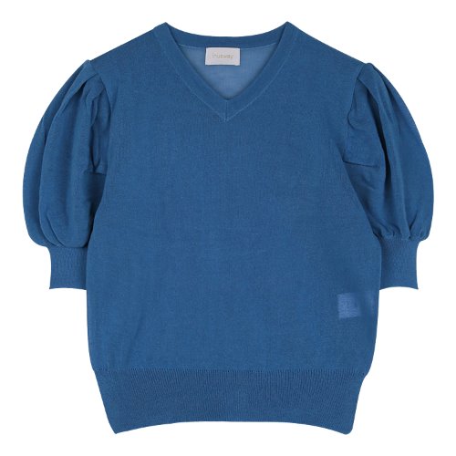 iuw374 Puff knit (blue)
