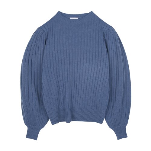 iuw833 puff knit (blue)