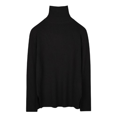 iuw894 turtled rib knit (black)