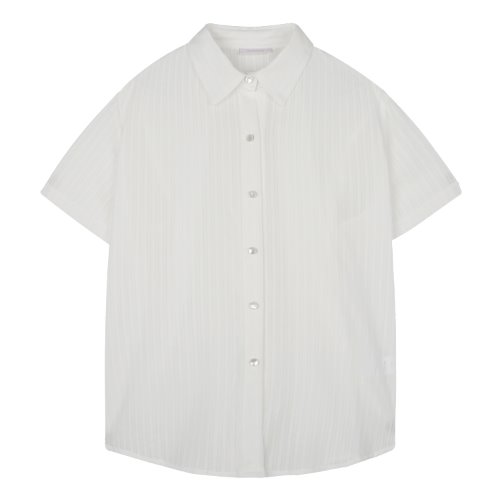 iuw1022 punching stripe half shirts (ivory)