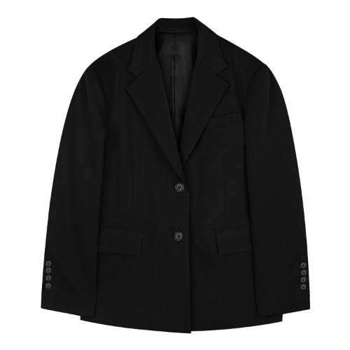 iuw1229 slit point jacket (black)