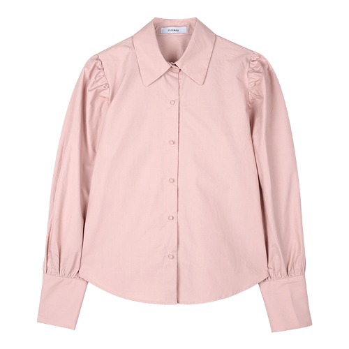iuw1269 puff round button shirts (pink)