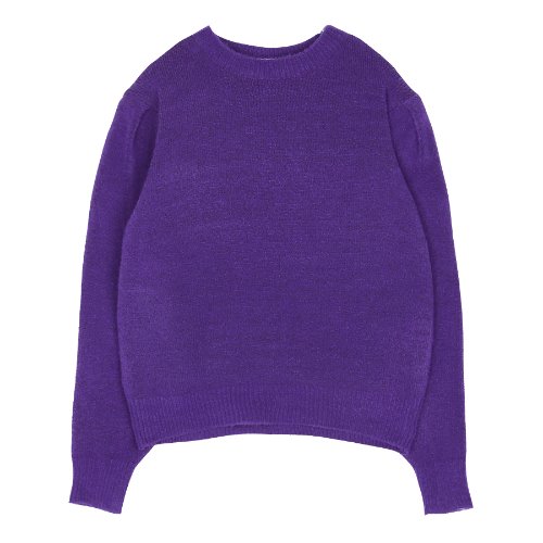 iuw278 shoulder shirring knit (purple)