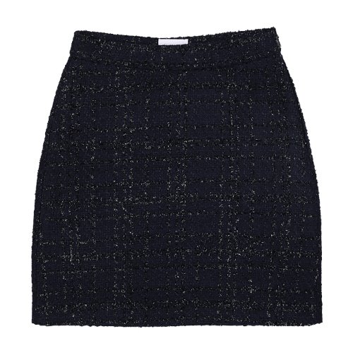 iuw824 tweed shorts skirt (navy)