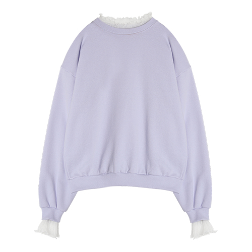 iuw0017 lace-neck sweatshirt (purple)