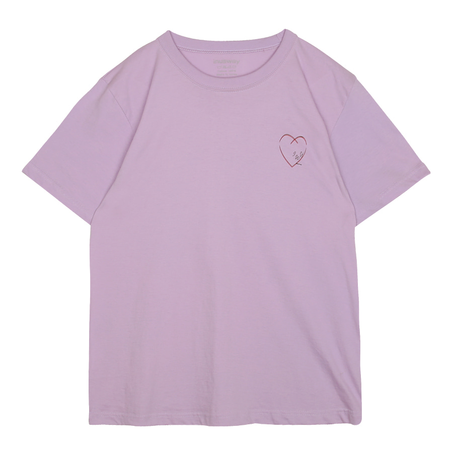 iuw0041 love sketch T-shirt (purple)