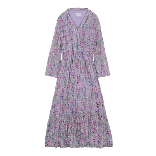 iuw0109 floral_print pleated dress (purple)