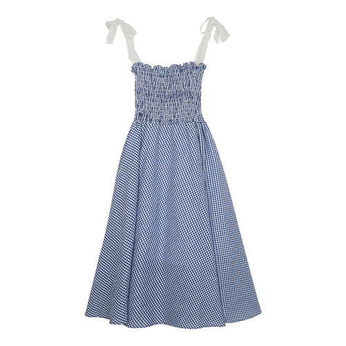 iuw128 gingham_lace dress (blue)