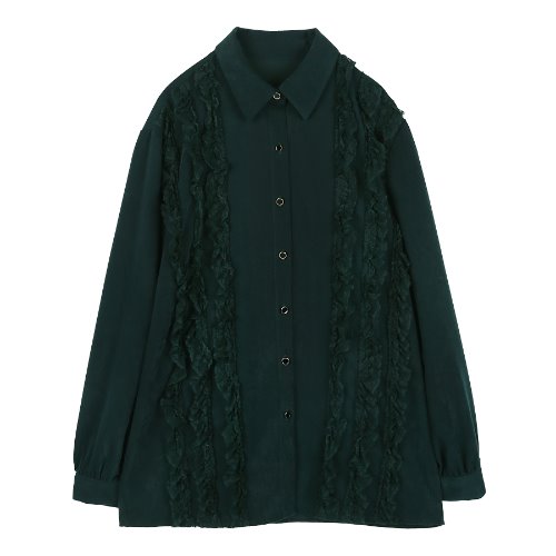 iuw229 Lace blouse (green)