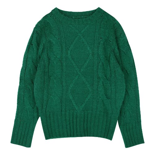 iuw280 twisted knit (green)