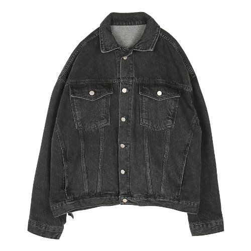 iuw311 denim jacket (black)