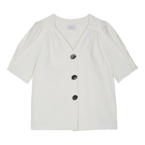iuw406 Big-button blouse (ivory)