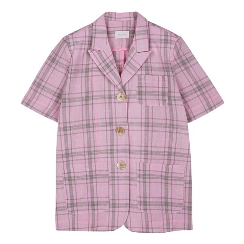 iuw381 Short sleeved jacket (pink)