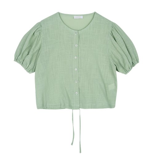 iuw427 String puff blouse (mint)