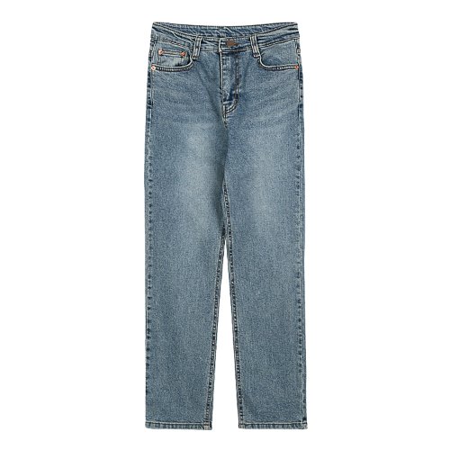 iuw535 slim straight denim pants (medium blue)