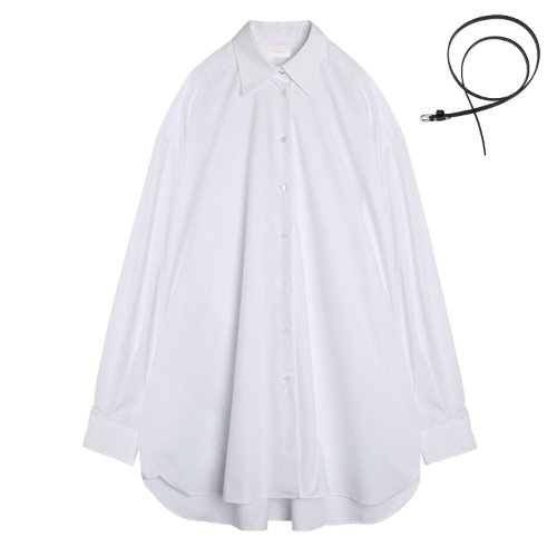 iuw630 overfit boxy long shirts (white)