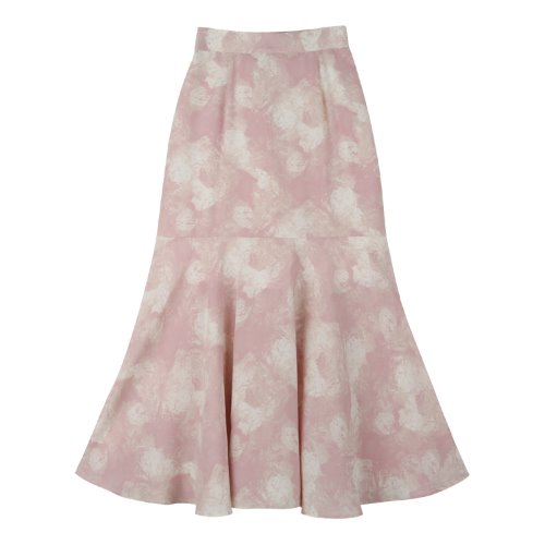 iuw660 cloudy long skirt (pink)