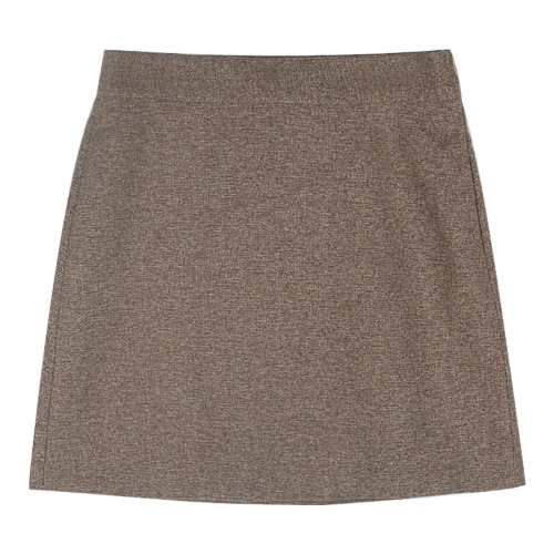 iuw1136 rayon mini skirt (brown)