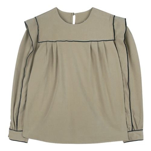 iuw1130 corduroy sailor collar blouse (beige)